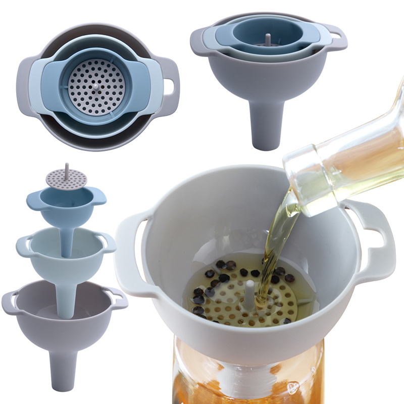 Kitchen Gadgets For Small Kitchens - Plastic Funnel Pots Pans Bowls Jars