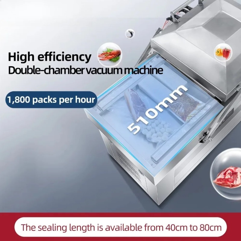 Double Chamber Vacuum Machine  - Food Vacuum Sealer ulasan dan harga