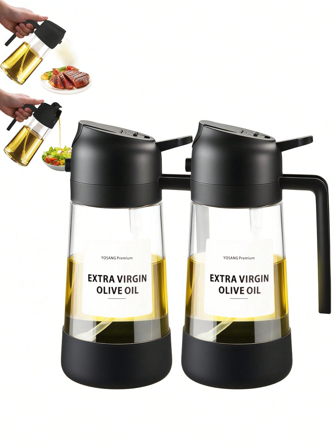 2PCS 2-In-1 Oil Sprayer & Pour - Kitchen Gadgets To Have ulasan dan harga